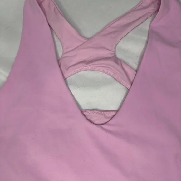 Lululemon Athletica Light Pink Cross-Back Sports Bra - Picture 2 of 4